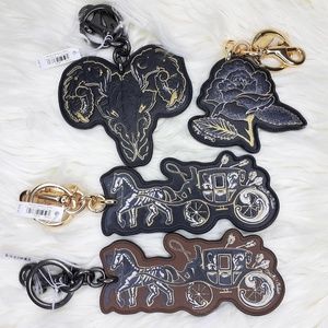 4 Coach Chelsea Champlain Bag Charms / Key Chains